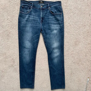 7 For All Mankind Men’s Denim Jeans. Slightly Distressed Vintage Y2K sz 34x32‎